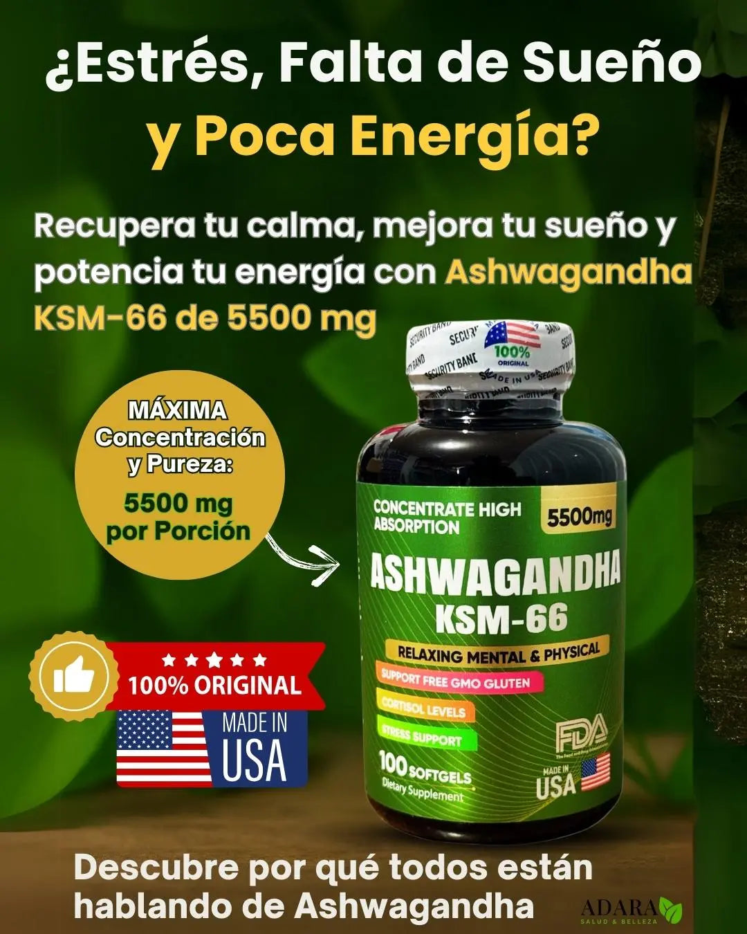 Ashwagandha KSM66 x 100 softgels