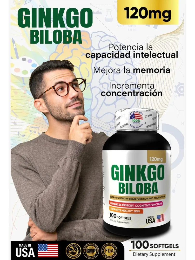 Ginkgo biloba x 100 cápsulas