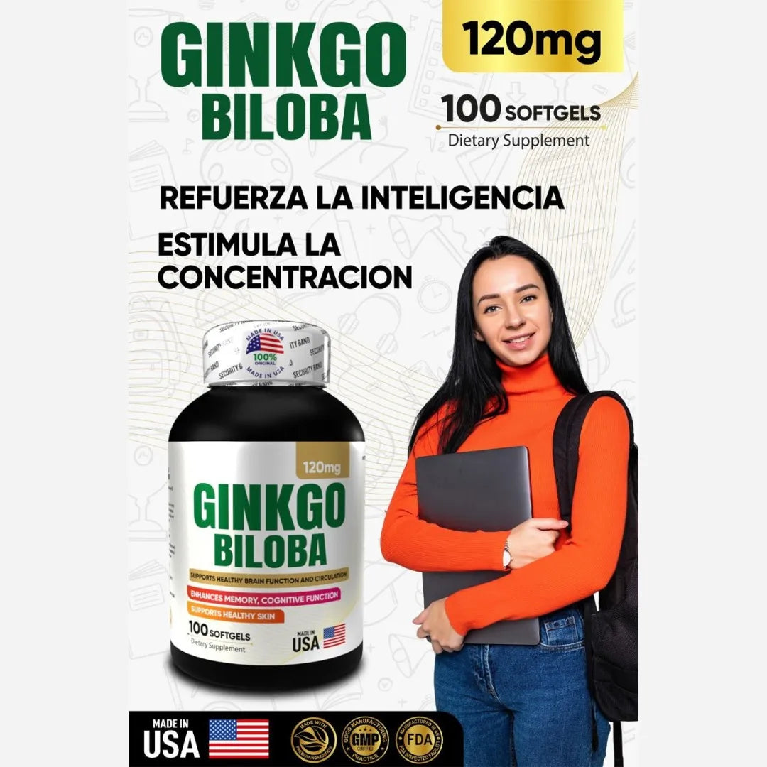 Ginkgo biloba x 100 cápsulas